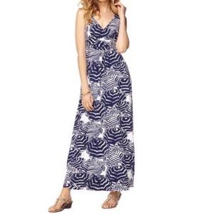 Lilly Pulitzer Sloane Maxi Dress Navy umbrella